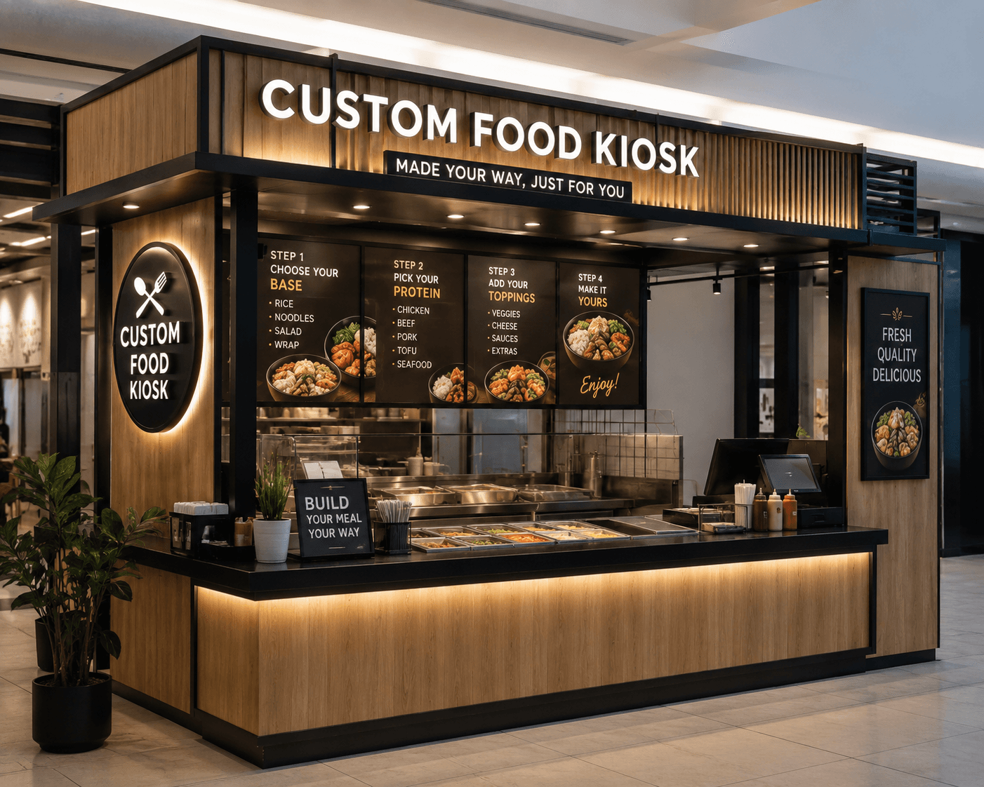 Custom Food Kiosk